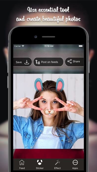 Screenshot #2 pour Cat Face Photo Editor