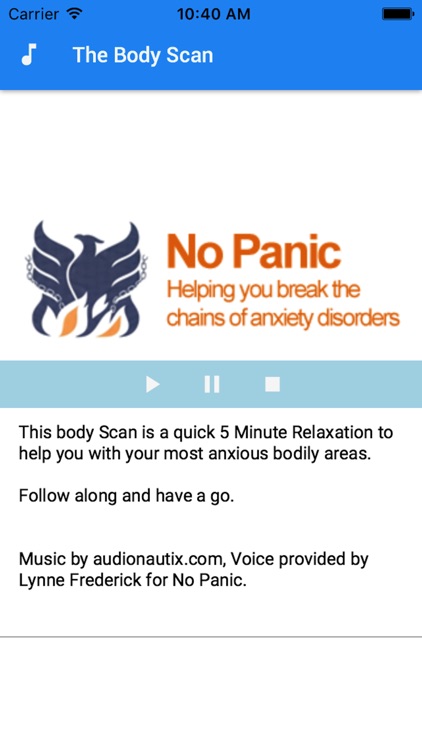 No Panic's Self Helper
