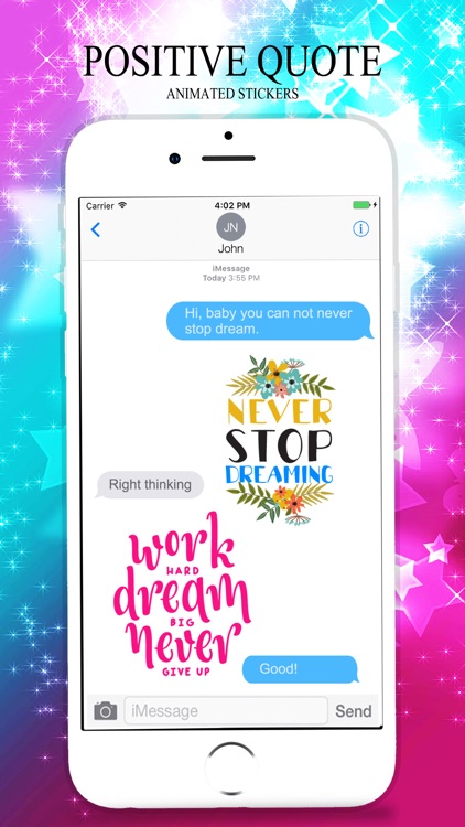 Animated POSITIVE & MOTIVATIONAL Quotes Stickers screenshot-3