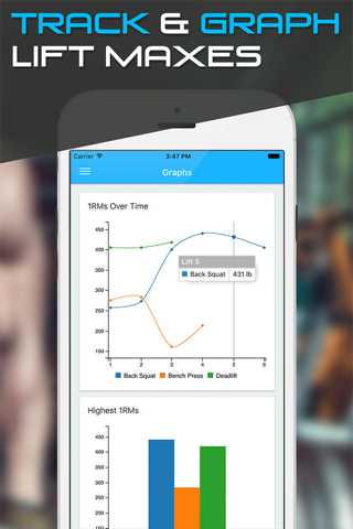 One Rep Max Calculator - 1RM Lift Log screenshot 2