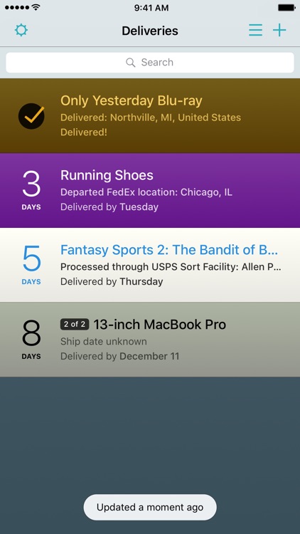 Deliveries: a package tracker screenshot-4
