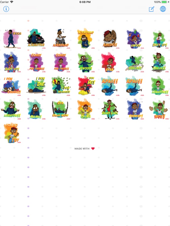 Screenshot #5 pour Naija Dylog Stickers