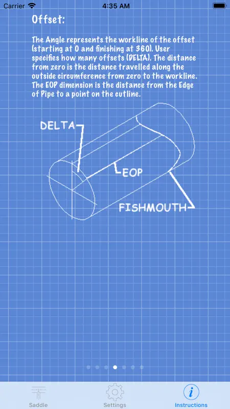 Pipe Saddle Layout Calculator screenshot 5 of 7
