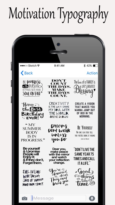 Motivation Typography Stickers screenshot 2