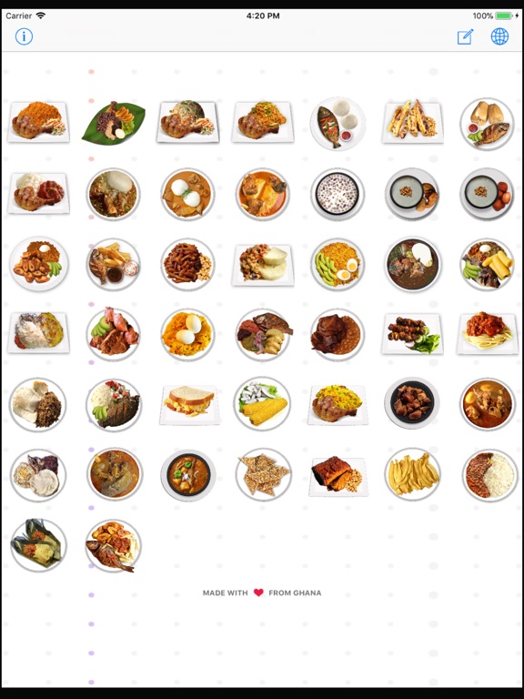 Screenshot #6 pour Food Stickers IV