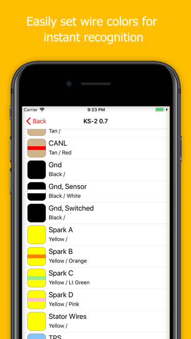 Wiring Harnesser iPhone screenshot 4 - Productivity app