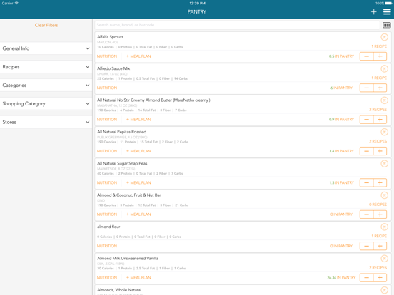 Menu Planner iPad app afbeelding 5