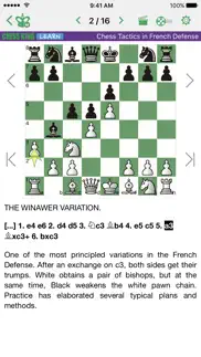 chess tactics in french def. iphone screenshot 2