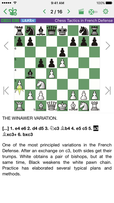 Screenshot #2 pour Chess Tactics in French Def.