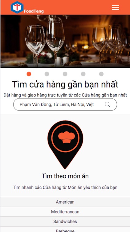 Đặt Thức ăn Đồ uống