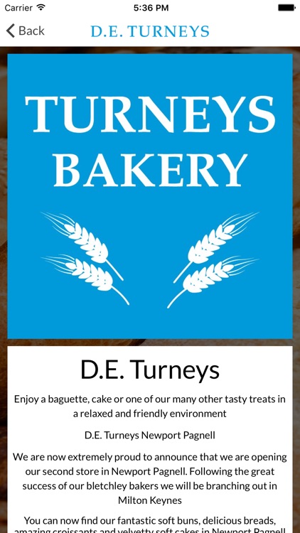 D.E Turneys Bakery screenshot-4