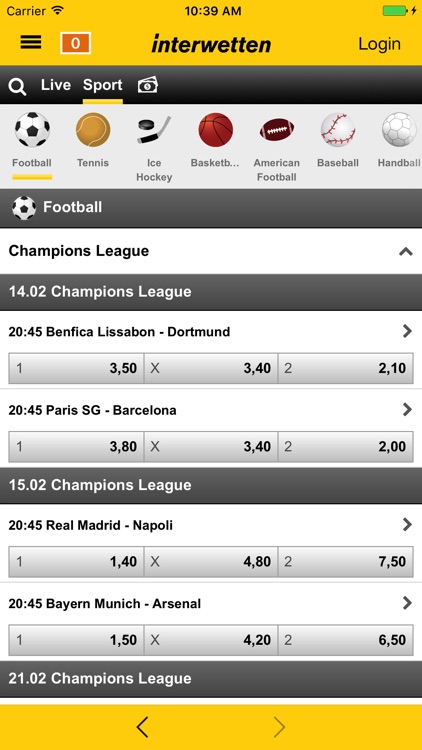 Interwetten - αθλ. στοιχήματα screenshot-3