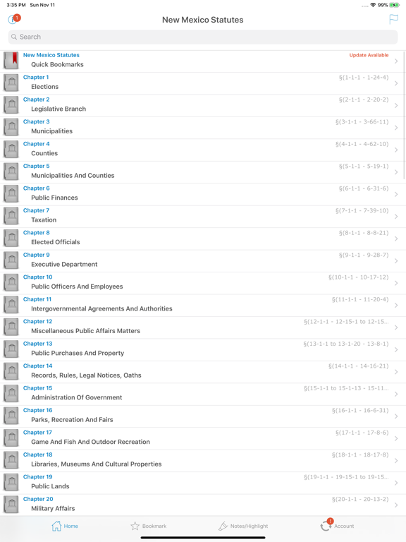 Screenshot #4 pour NM Laws, New Mexico Statutes