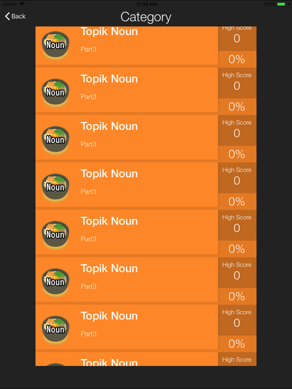 TOPIK Beginner Vocabulary Test iPad screenshot