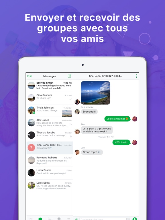 Screenshot #5 pour textPlus: Texte Illimité+Appel