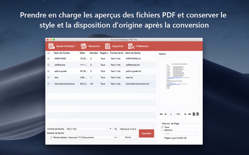Screenshot #2 pour Any Convertisseur PDF Pro