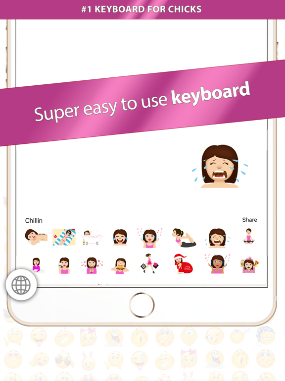 Screenshot #5 pour Chicks Love Emoji – Extra Emojis For Sassy Texts