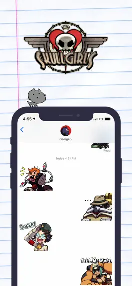 Game screenshot Skullgirls Наклейки! apk
