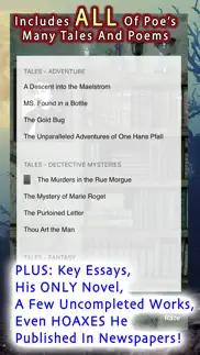 complete edgar allan poe iphone screenshot 2