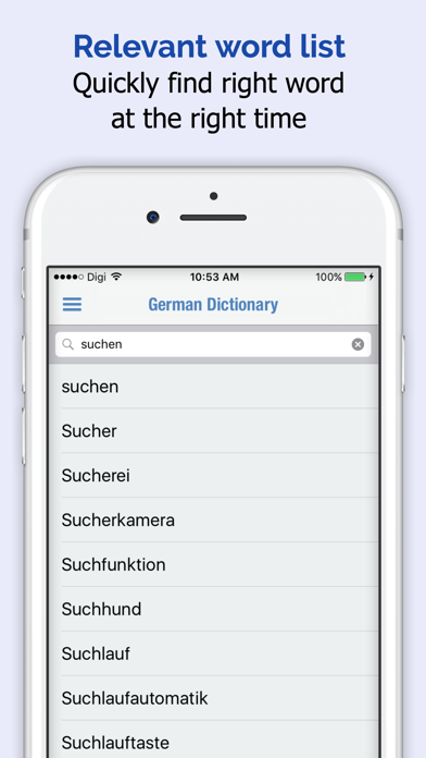 German Dictionary Elite Screenshot