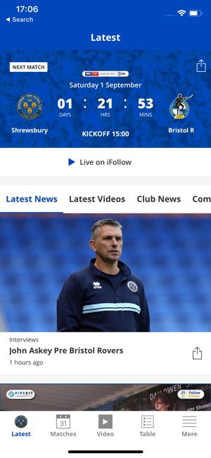 Shrewsbury Town Official App(圖1)-速報App