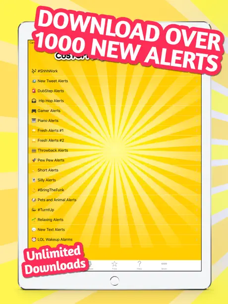 Tonos de alerta personalizados