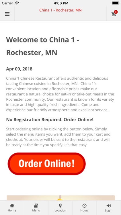 China 1 Rochester MN