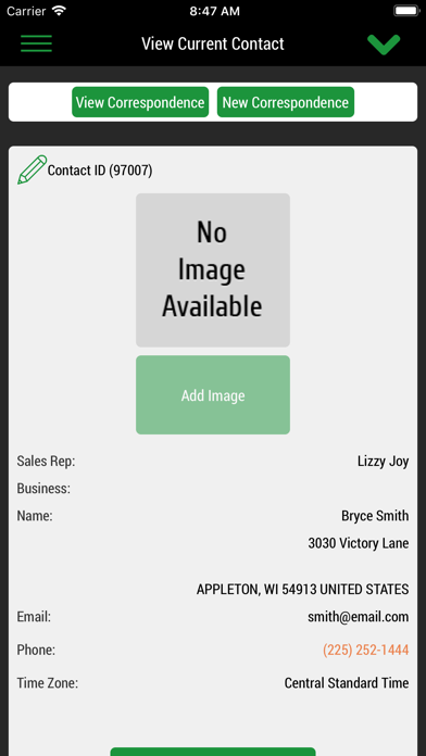 Lizzy CRM screenshot