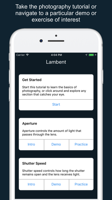 Screenshot #1 pour Lambent Photography