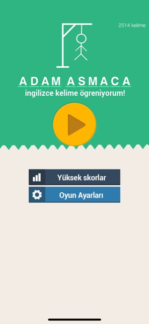 Adam Asmaca - İngilizce Kelime