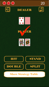 Blackjack Basic Strategy Practice screenshot