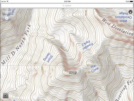Wasatch Backcountry Skiing Map