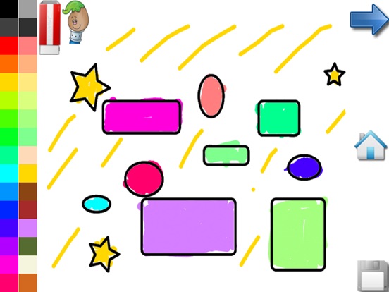 Coloring Shapes for Toddlers ! iPad screenshot