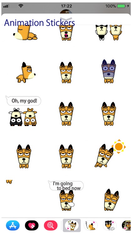 TF-Dog Animation 3 Stickers screenshot-3