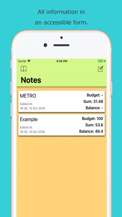 Quickly Shopping Notes