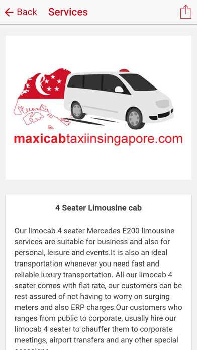 Maxicab Booking Singapore screenshot 3