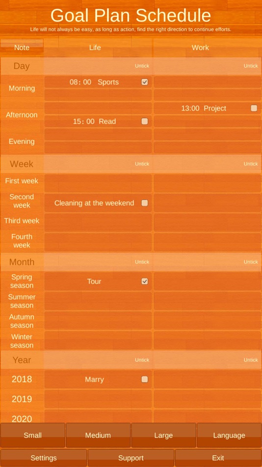 Goal Plan Schedule - 1.0 - (iOS)