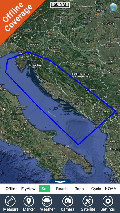 Croatia Nautical Charts HD GPS Screenshot