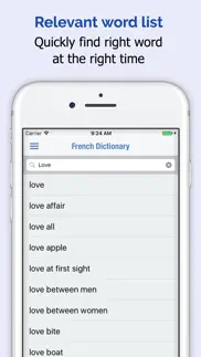 french dictionary + iphone screenshot 2