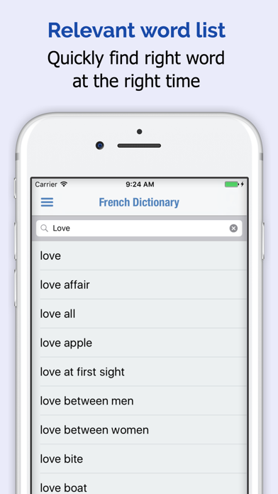 Screenshot #2 pour français Dictionnaire +