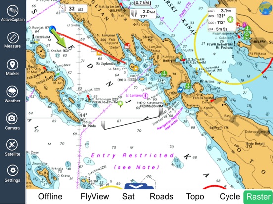 Croatia Nautical Charts HD GPSのおすすめ画像1