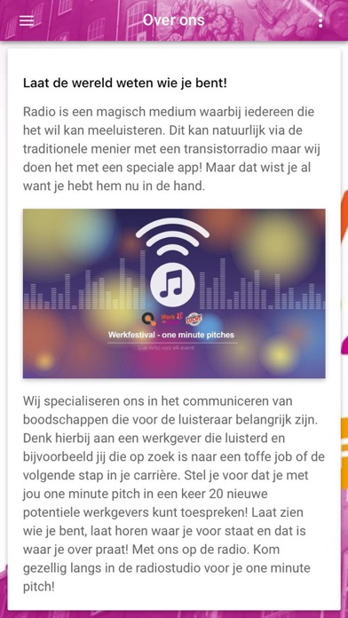 Werkfestival Radio screenshot 3