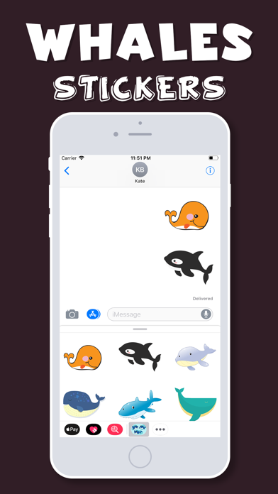 Whales Emojis screenshot 4
