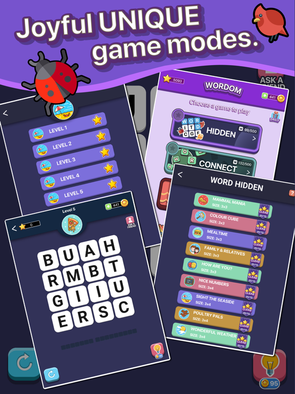 Screenshot #5 pour Wordom Word Search Games