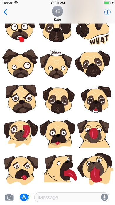Biggie Pug Emoji screenshot 3