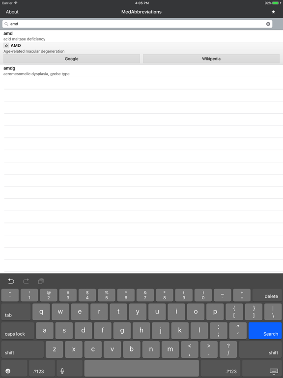 Screenshot #6 pour MedAbbreviations
