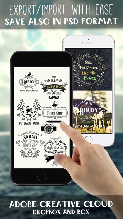 Hand Drawn Badge Creator DIY - Create beautiful wallpapers using hand drawn signs, emblems, badges, frames, ornaments and labels Screenshot 5