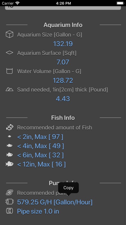 Aquarium Calculator Plus screenshot-3
