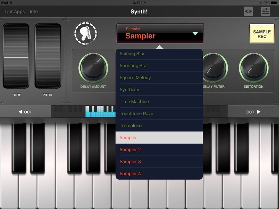 #2. Synth (iOS) 由: Retronyms Inc