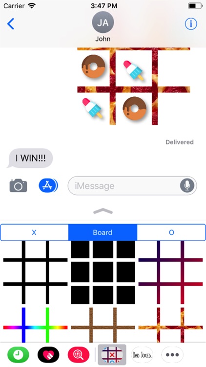 Tic Tac Toe Stickers & Game +